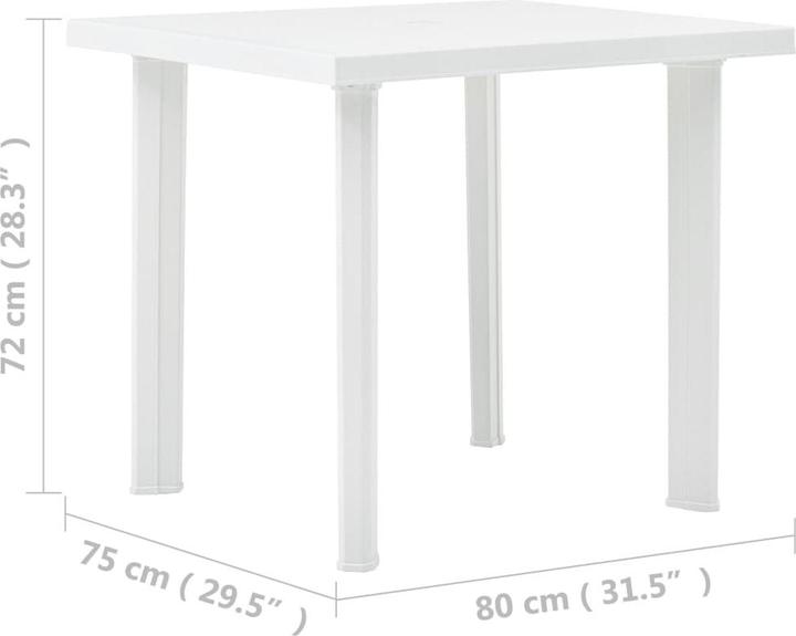Produktbild vidaXL Gartentisch (80 x 75 x 72 cm)