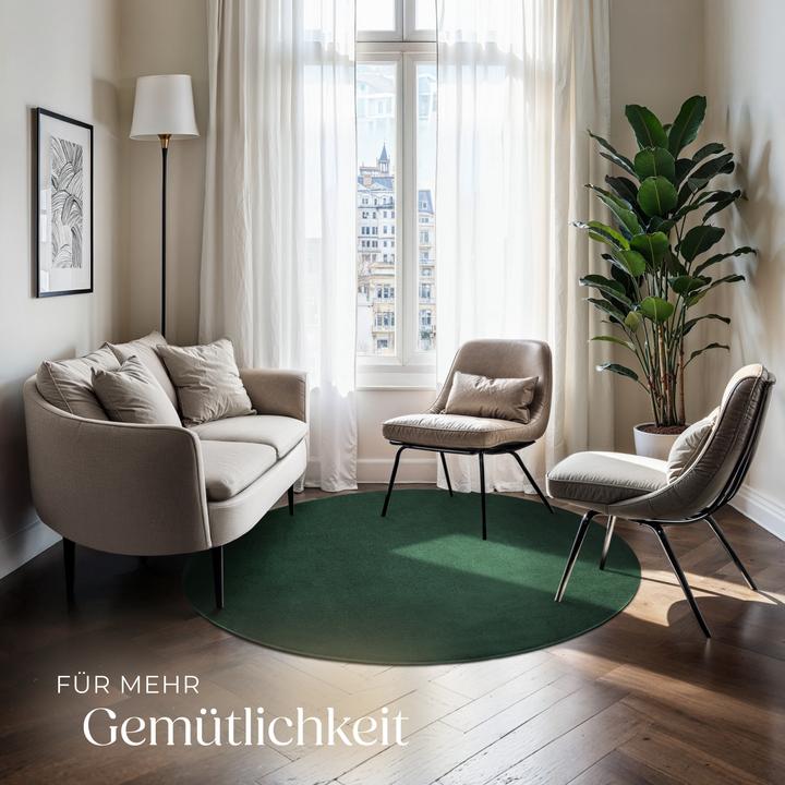 Image du produit tectake tapis à poils ras Soft Zone (120 x 120 cm)