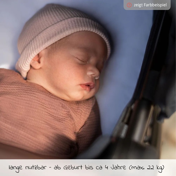 Actual product image Maxi-Cosi Zelia 3 Luxe Twillic Truffle Fr (Black glossy frame & Black Leather)