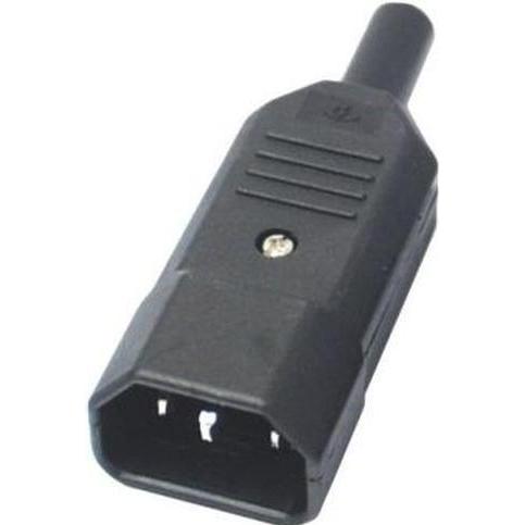 PremiumCord Connettore såová½ /M IEC C14, Cavo di alimentazione, Nero