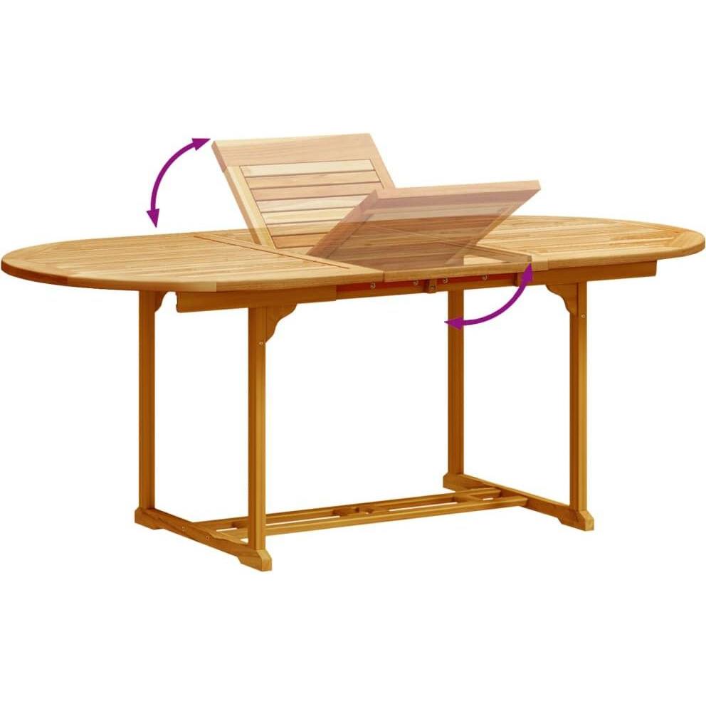 VidaXL, Gartentisch + Balkontisch, Keilani (150 cm)