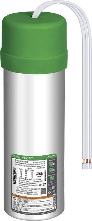 Actual product image Schneider High-performance capacitor, PowerLogic PFC HD, 2.5/3Kvar, 400V, 50/60Hz BLRCH025A030B40