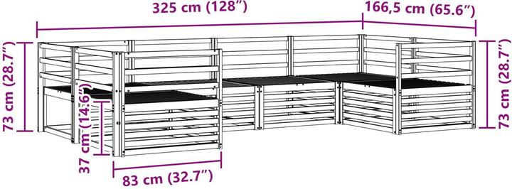 Produktbild vidaXL Outdoor-Sofa