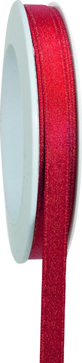 Goldina Gift ribbon X-mas shimmer, 10 millimetres x 20 metres, red