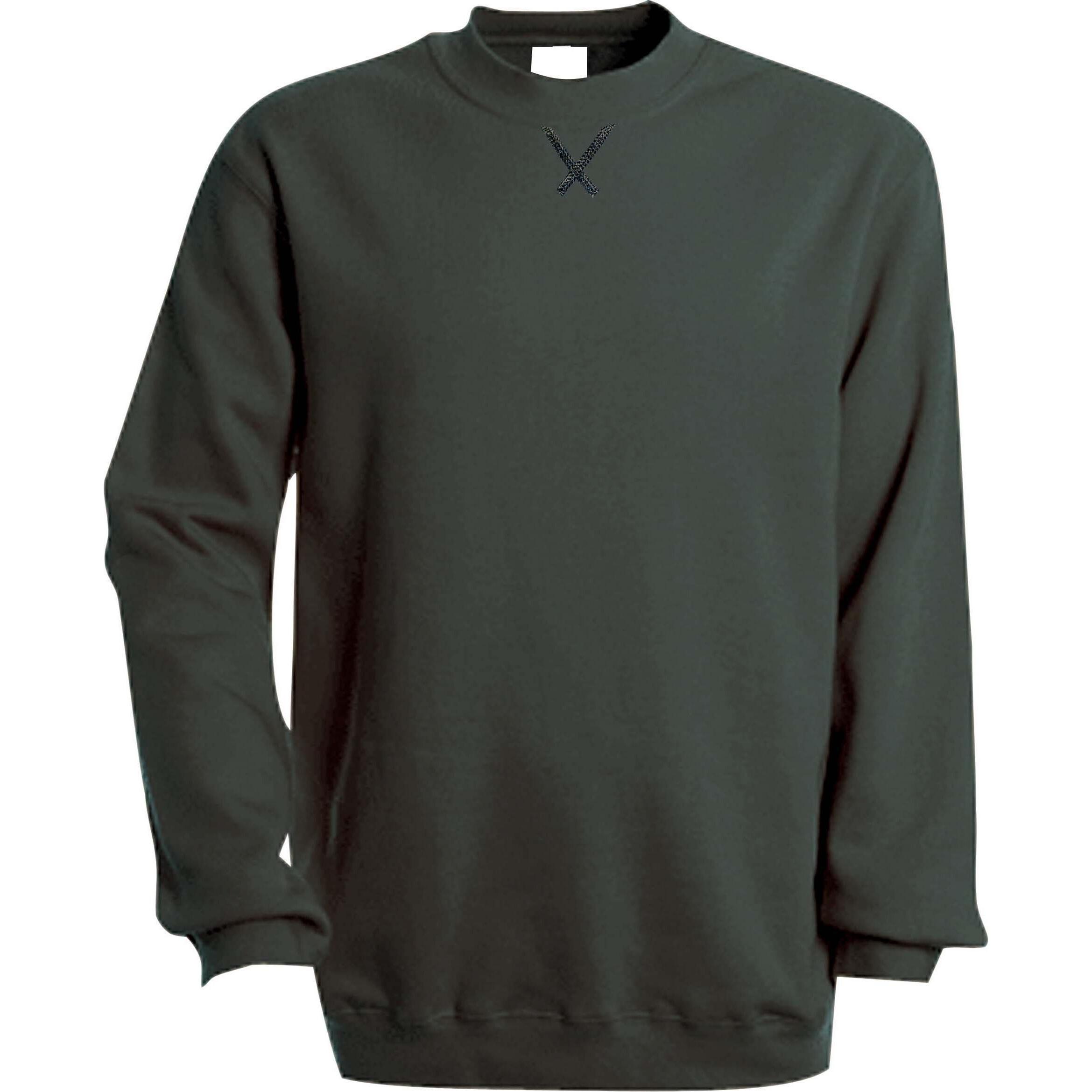Kariban, Herren, Pullover, Rundhalsausschnitt, Grün, (XXL)