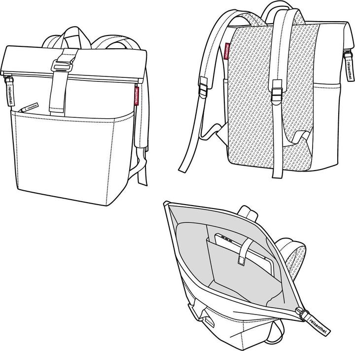 Actual product image reisenthel Leisure backpack Rolltop backpack Twist coffee (22 l)