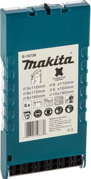 Productafbeelding Makita SDS+ set metselboren 6 stuks. (5, 6, 8 mm en 10 mm)