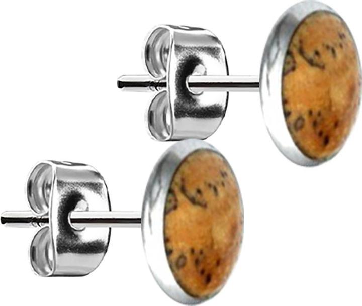 Immagine prodotto Star Piercing Orecchino in argento in legno di tamarindo (senza ottone, Organico, Acciaio chirurgico 316L)