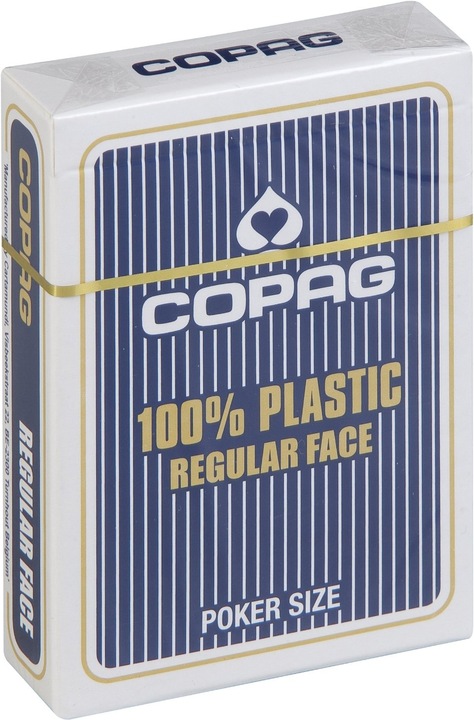 Copag Mazzo di carte da poker in plastica Regular (Tedesco, Francese, Italiano, Inglese)