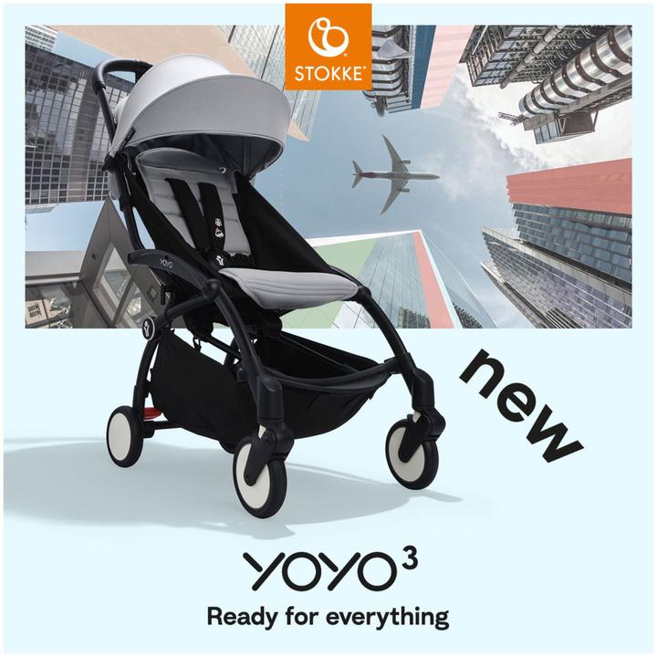 Actual product image Stokke YOYO³ 0+ white with 6+ textile set
