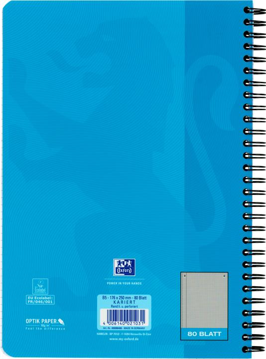 Actual product image Oxford College notepad Touch (B5, Checked, Soft cover)