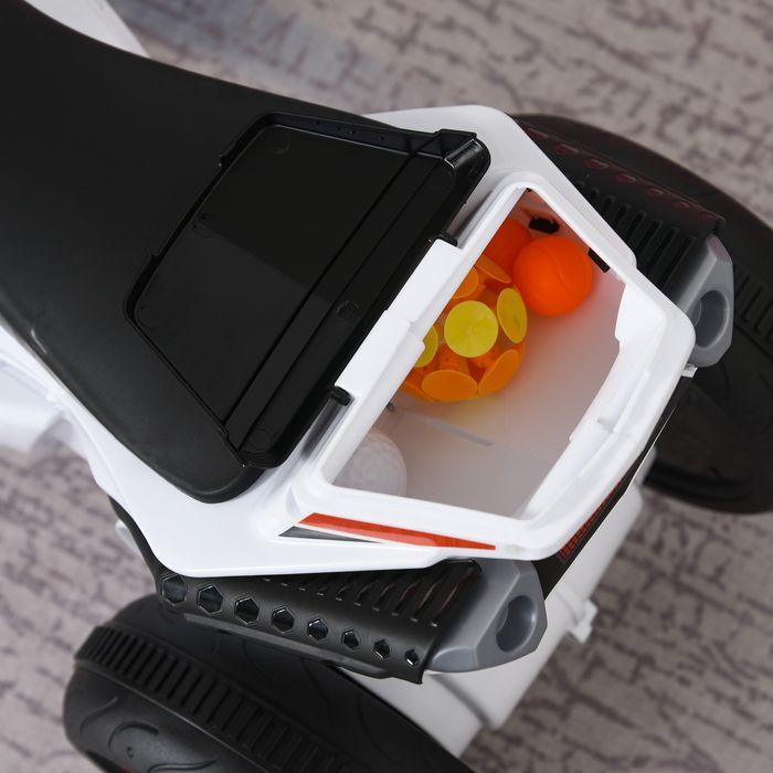 Immagine prodotto Swisshandel24 Veicolo per bambini Passeggino Moto per bambini 18-36 mesi con musica Bianco 74 x 39 x 4