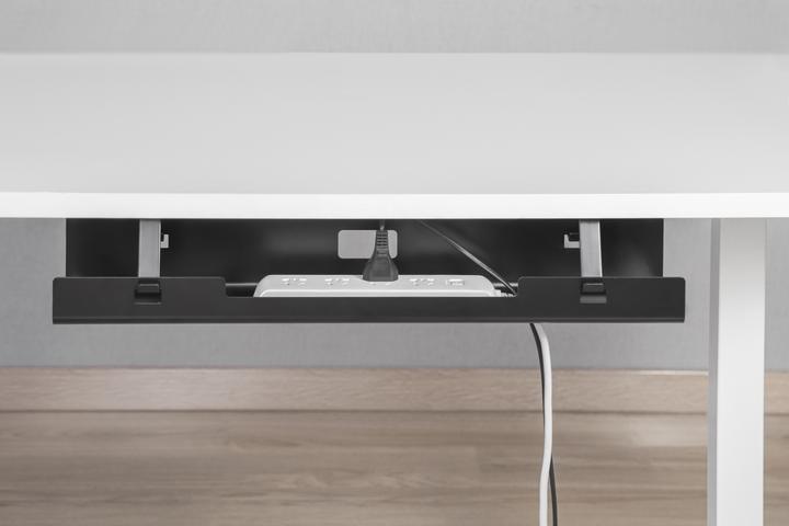Actual product image Cablio cable tray and power strip holder Black (Duct, 60 cm)
