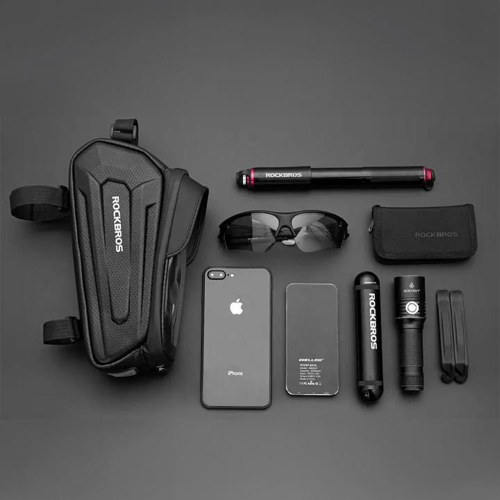 Produktbild Rockbros B68-1 armored bicycle bag for phone 1.5l - black (1.70 l, Rahmentasche)
