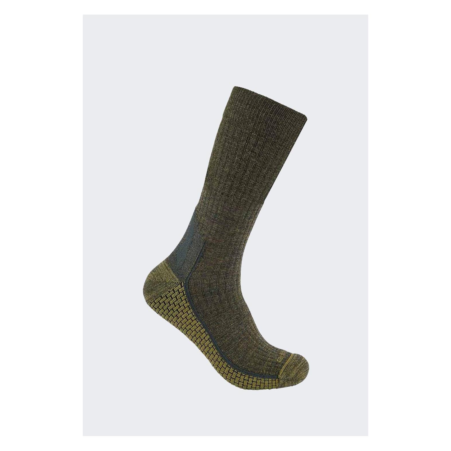 Carhartt, Herren, Socken, Męskie Wełniane Skarpety Force Grid Olive, Grün, (Einzelpack, 46 - 49)