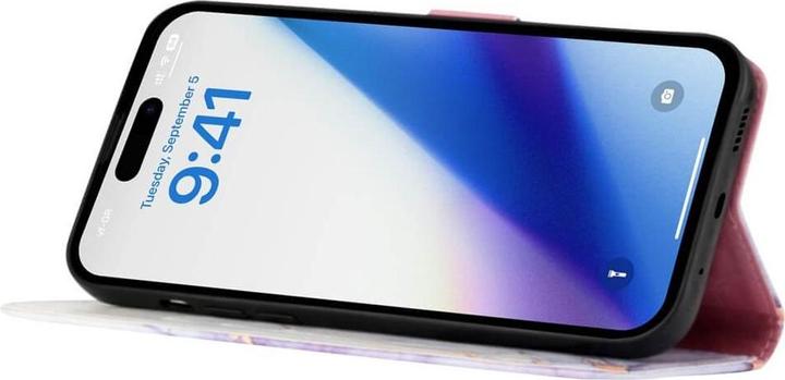 Produktbild Cover-Discount iPhone 15 Pro Max - Etui Hülle mit Umhängeband Marble purple (Apple iPhone 15 Pro Max)