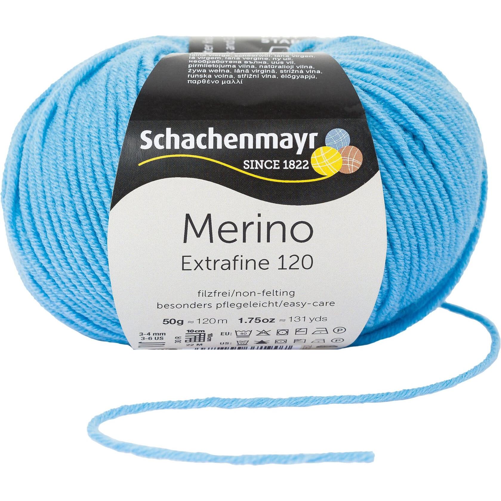 Schachenmayr Wolle Merino Extrafine 120, Garn + Wolle, Türkis