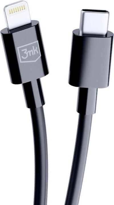Produktbild 3MK Hyper Cable USB-C - Lightning 20W 1.2m Czarny/Black Kabel (1.20 m, USB 3.2 Gen 1, 20 W)