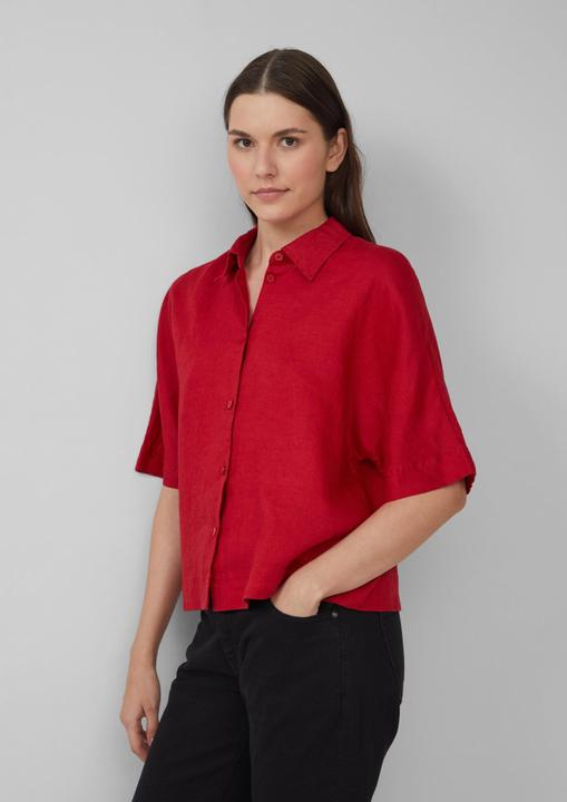 Image du produit S.Oliver Bluse Kurzarmbluse aus Leinen im Relaxed Fit (48)