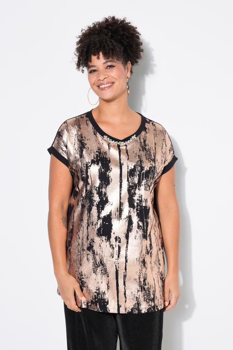 Immagine prodotto Miamoda T-Shirt, Golddruck, Kette am Ausschnitt (50)