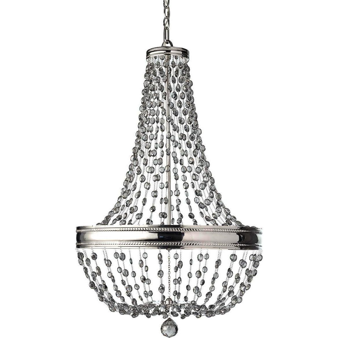 Elstead Lighting, Kronleuchter, Malia Kronleuchter E14 8-fach Poliertes Nickel (53.60 cm)