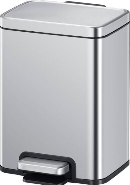 Produktbild EKO - Madison pedaalemmer 6 liter - Stainless Steel Plastic - Misty mat RVS - Prullenbak (6 l)
