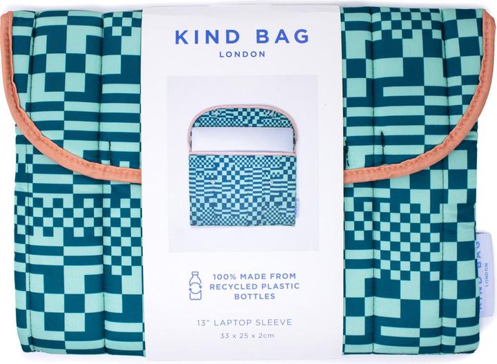 Actual product image Kind Bag Laptop Sleeve 13" Trippy Check (13", Universal)