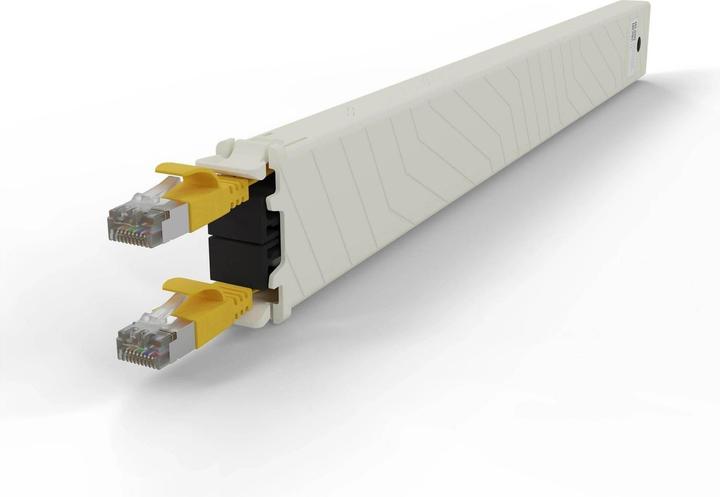 Actual product image PATCHBOX one / Cassette / 8RU / Cat 6A, STP, 0.8 m, yellow (STP, U/FTP, CAT6a, 0.80 m)