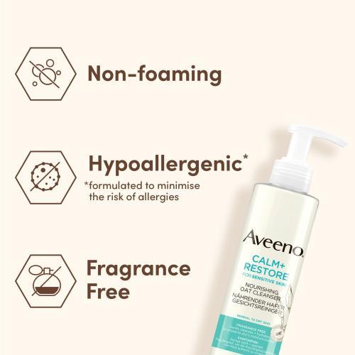 Immagine prodotto Aveeno Calm+Resto Nae Facial Haf 200ml (Lozione detergente, 200 ml)