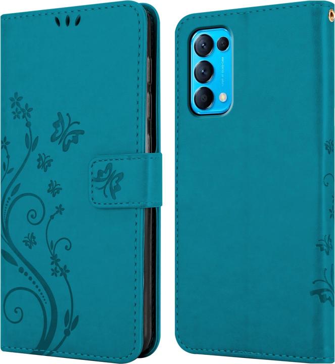 Immagine prodotto Cadorabo Copertina del libro a fiori (Oppo Find X3 Lite)