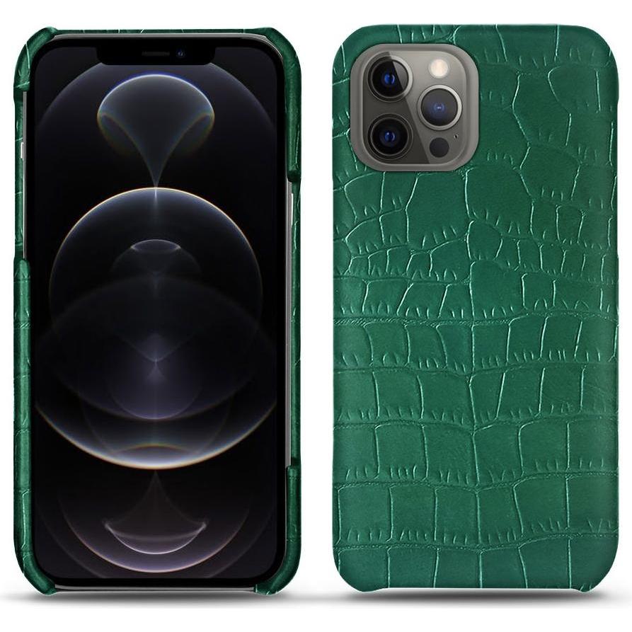 Thumbnail - Noreve Lederschutzhülle (Apple iPhone 12 Pro), Smartphone Hülle, Grün
