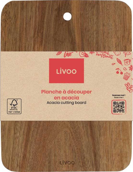 Actual product image Livoo Acacia cutting board