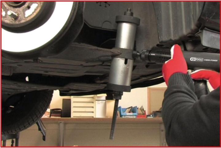 Actual product image KS Tools Vibro-Power pneumatic chisel hammer set. 6 pcs. 51 (Air blast)