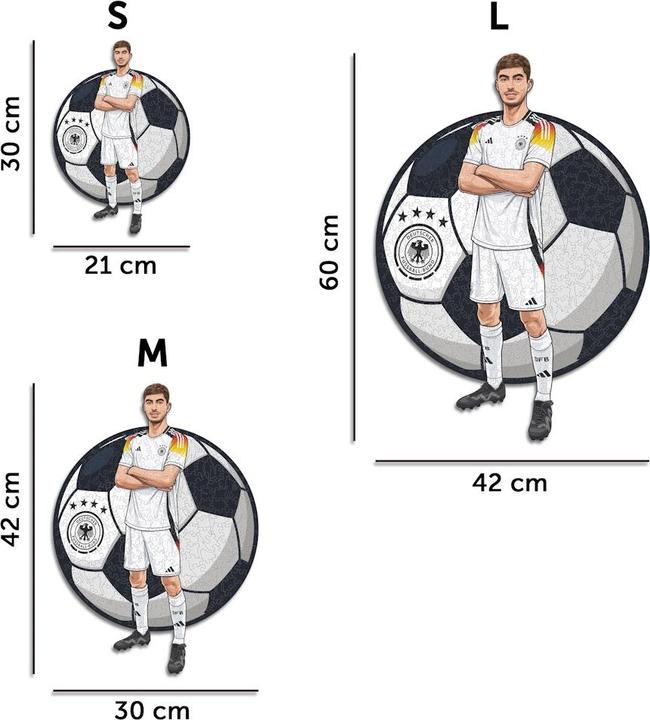 Produktbild Iconic Kai Havertz (Deutsche Nationalmanschaft) - Holz Puzzle Grösse L (500 Teile) (500 Teile)