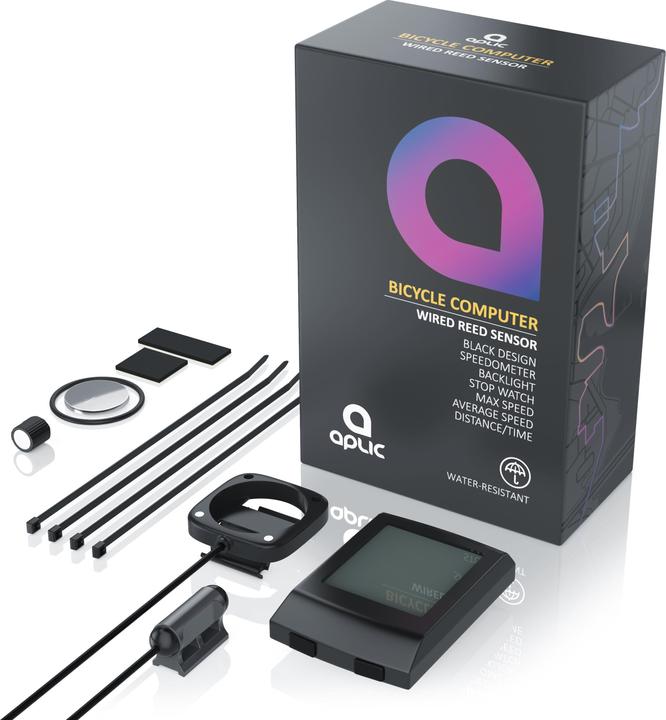 Actual product image Aplic Velocomputer, bike computer - bike speedometer bike computer speedometer - background lighting