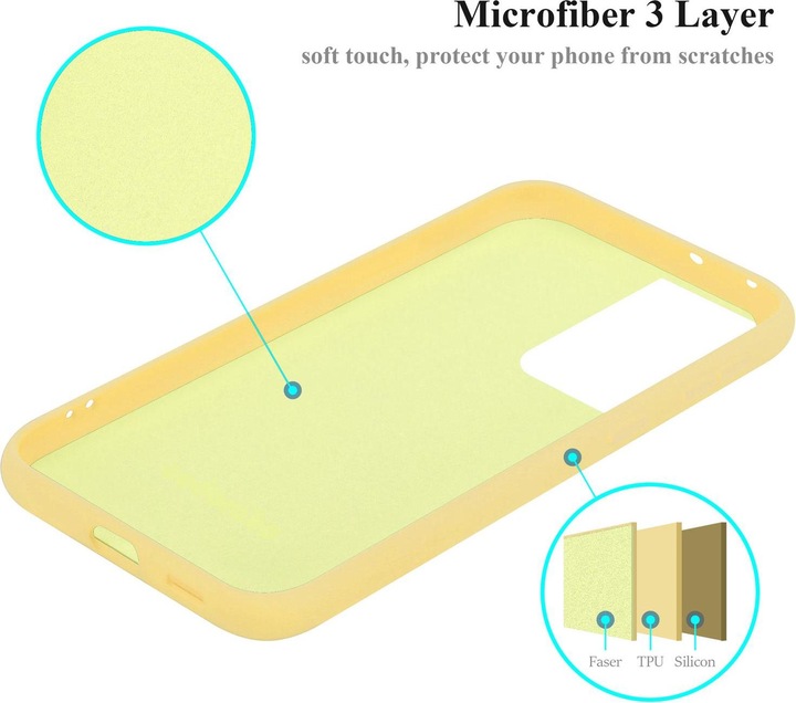 Actual product image Cadorabo TPU Liquid Silicone Case Cover (Samsung Galaxy S21 Ultra)