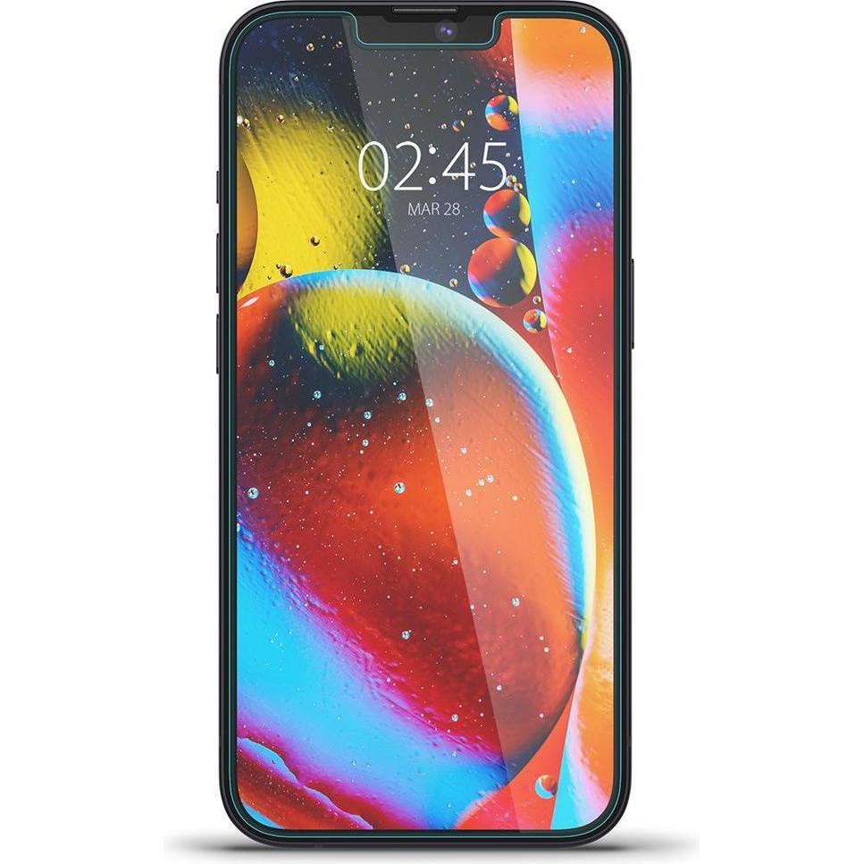 Spigen EZ FIT Gehärtetes Glas Displayschutzfolie Mit Montagerahmen Apple iPhone 13 Mini 2-pack (2 Stück, Apple iPhone 13...