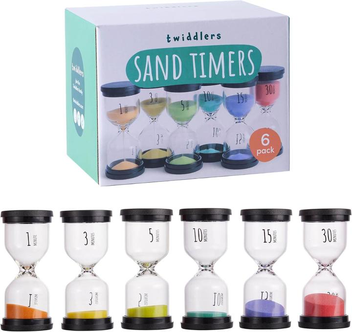 The twiddlers Sanduhr Timer 6 Stück