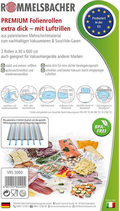 Actual product image Rommelsbacher VRS 3060 Film rolls (2 x)