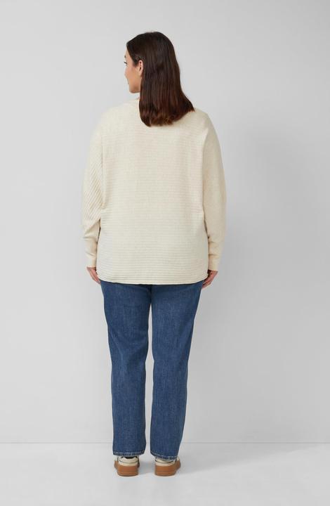 Produktbild s.Oliver Strickpullover Pullover in Rippstruktur mit Fledermausärmeln (46)