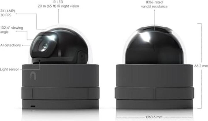 Actual product image Ubiquiti G5 Dome Ultra (2688 x 1512 Pixels)