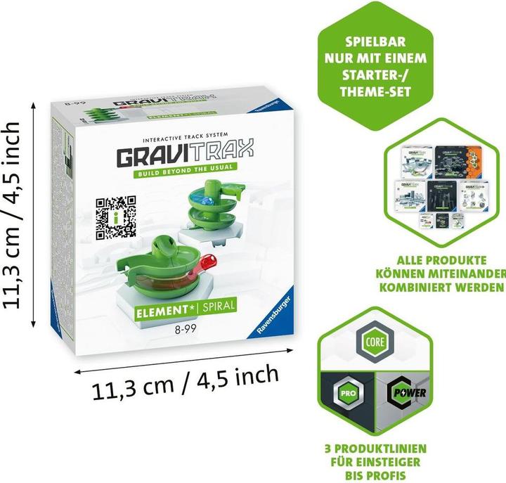 Actual product image Ravensburger GraviTrax Element Spiral