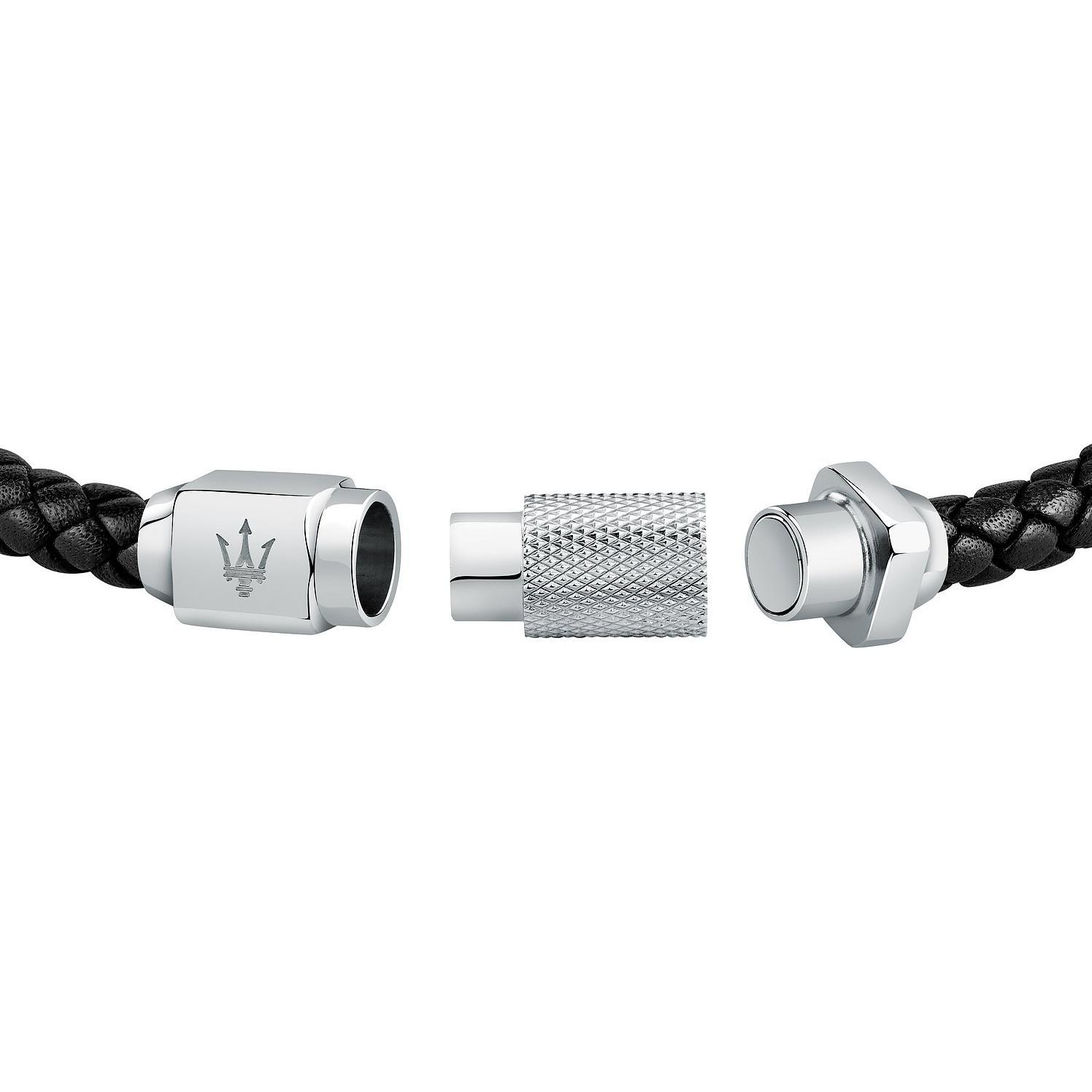 Thumbnail - Maserati, Armschmuck, Leather Armband, (22 cm, Edelstahl, Leder, Recycelt)