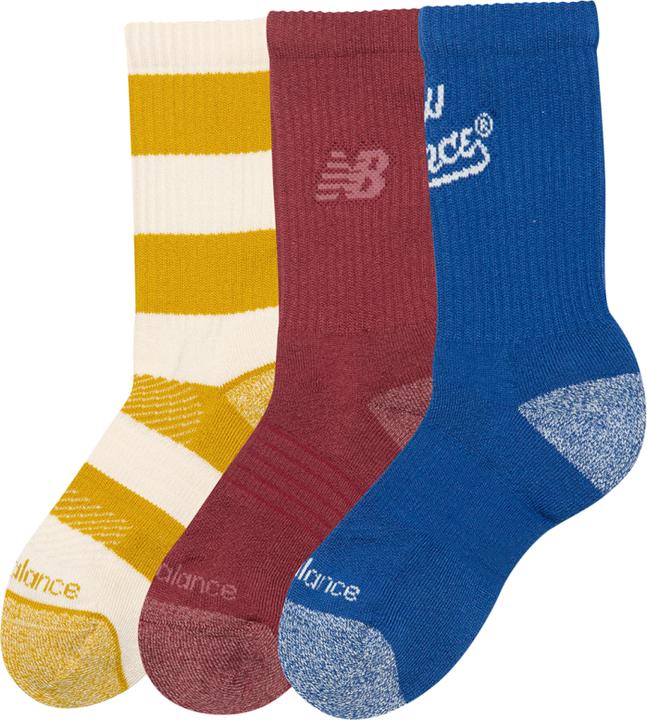 Immagine prodotto New Balance Calzini Active Graphic Crew per ragazzi, confezione da 3 (confezione da 3, S)