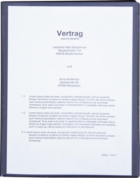 Neutralware Livret de présentation Utilisation pour format de papier : DIN A4 Matériau : polypropylène (A4, 1x)