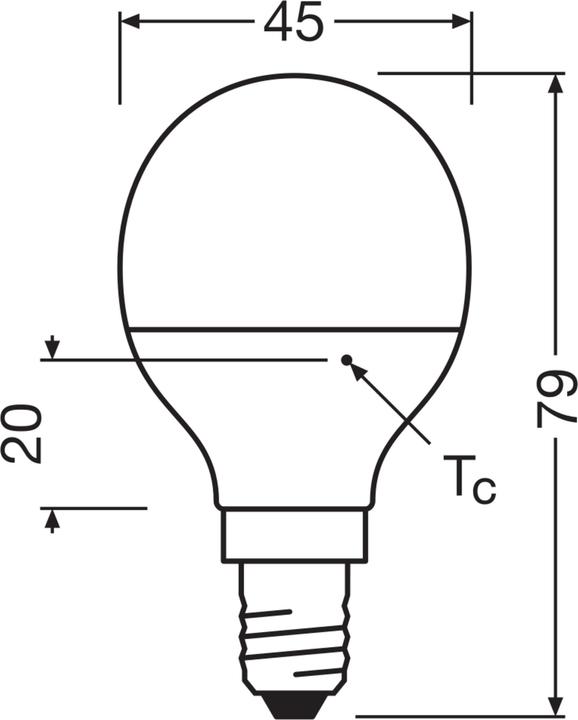 Produktbild Osram Led Star Classic P (E14, 40 W, 470 lm, 1 x, F)