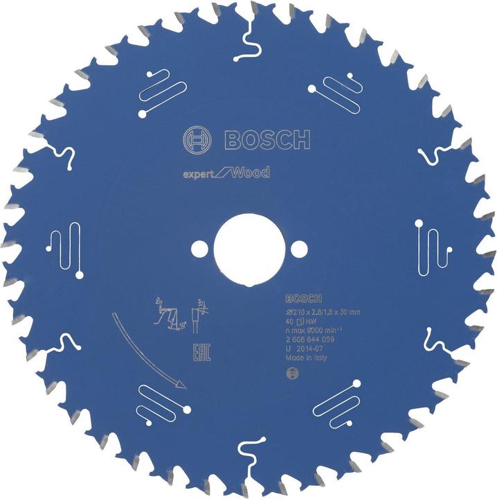 Produktbild Bosch Professional Zubehör Kreissägeblatt Expert for Wood, 210 x 30 x 2,8 mm, 40