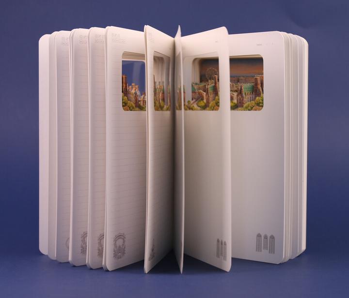 Image du produit Carnet 3D (A6, À rayures, Couverture rigide)