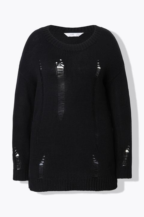 Produktbild Angel of Style Pullover, Loose Fit, Destroyed-Look (50)