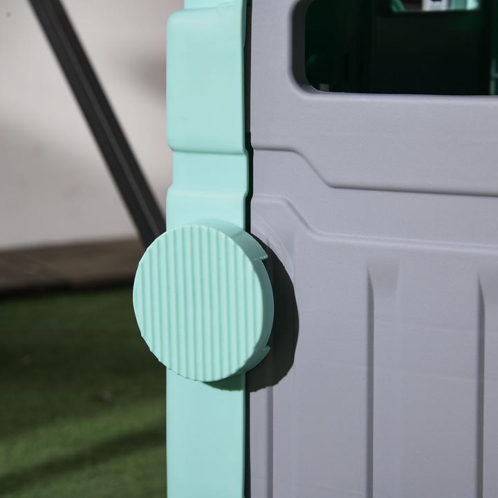 Image du produit Homcom Einkaufswagen Kunststoff, Aluminiumlegierung Grün